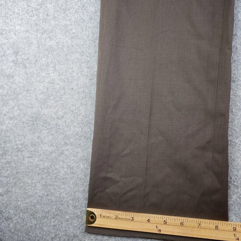 Banana Republic Dress Pants Mens 30x30 Brown Flat Front 100% Wool